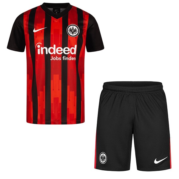 Camiseta Eintracht Frankfurt Replica Primera Ropa Niños 2020/21 Negro Rojo